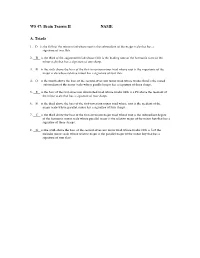 WS 47: Brain Teasers II NAME A. Triads