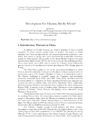 Development for Tibetans, but by Whom?
