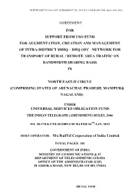Dhq Ofc Network for Transport of Rural / Remote Area Traffic on Bandwidth Sharing Basis In