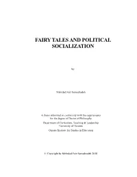 Fairy Tales and Political Socialization