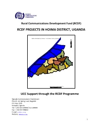 Rcdf Projects in Hoima District, Uganda