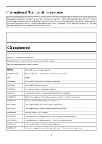 International Standards in Process CD Registered