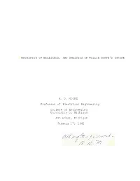 Mechanics of Billiards, and Analysis of Willie Hoppe's Stroke