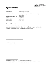 Registration Decision