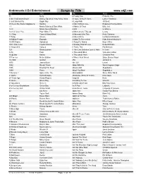 Songs by Title