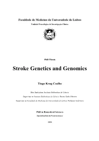 Stroke Genetics and Genomics