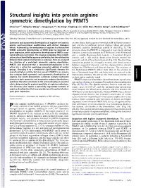 Structural Insights Into Protein Arginine Symmetric Dimethylation by PRMT5