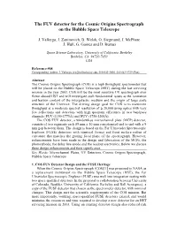The FUV Detector for the Cosmic Origins Spectrograph on the Hubble Space Telescope