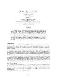 The Release Engineering of 4.3BSD