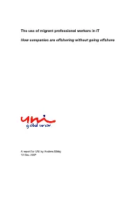 The Use of Migrant Professional Workers in IT How