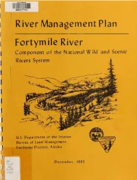 Fortymile River As a Component of the National Wild and Scenic Rivers System