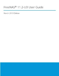 Freenas® 11.2-U3 User Guide