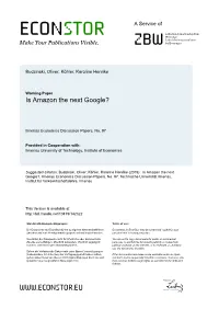 Is Amazon the Next Google?