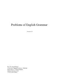 Problems of English Grammar
