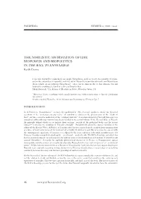 THE NIHILISTIC AFFIRMATION of LIFE: BIOPOWER and BIOPOLITICS in the WILL to KNOWLEDGE Keith Crome