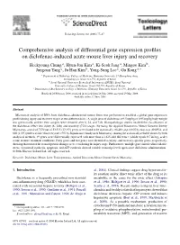 Comprehensive Analysis of Differential Gene Expression Profiles On