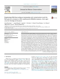 Employing DNA Barcoding As Taxonomy and Conservation Tools For