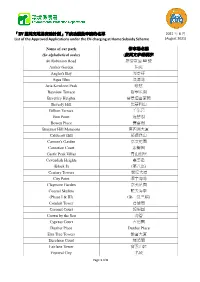 「EV 屋苑充電易資助計劃」下成功獲批申請的名單list of the Approved