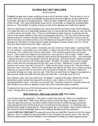 Oldies but Not Moldies (PDF)