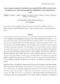 SPR) Assessment for Tuna and Tuna Like Species: Some Results from Application of Mobile Phone -Catch Assessment Survey, Kenya