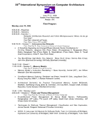 33 International Symposium on Computer Architecture