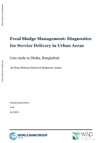 Fecal Sludge Management: Diagnostics for Service Delivery in Urban Areas