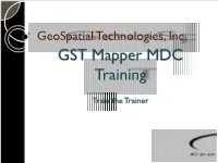 GST Mapper MDC Training