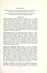 Proceedings of the Indiana Academy of Science