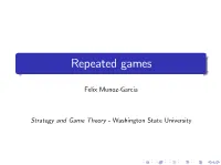 Repeated Games