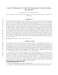 Space Technology for Directly Imaging and Characterizing Exo-Earths