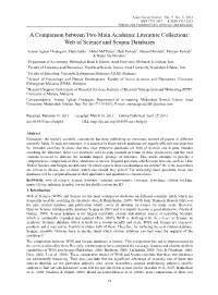 Web of Science and Scopus Databases