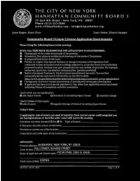 15- 26 Bowery Questionnaire.Pdf