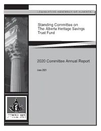 2020 Annual Report of the Standing
