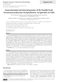 Gastrointestinal and External Parasites of the Variable