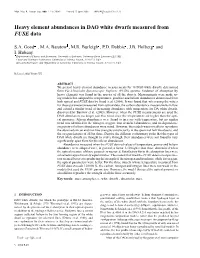 Heavy Element Abundances in DAO White Dwarfs Measured from FUSE Data