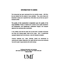 Information to Users