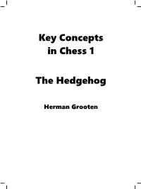 Key Concepts in Chess 1 the Hedgehog