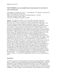 THE THEMIS Array of Ground Based Observatories for the Study of Auroral Substorms