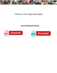 A Place at the Table Kelly Minter