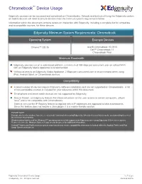 Chromebook Device Usage 1 | P a G E © Edgenuity, Inc