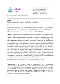 Is There a Role for Melatonin in Fibromyalgia?