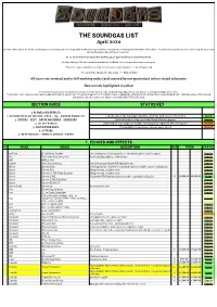 Soundgas Stock List