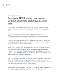 Success of QNET Shows How People Without a Business Background Can Do Well