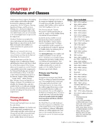 CHAPTER 7 Divisions and Classes