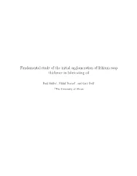 Fundamental Study of the Initial Agglomeration of Lithium Soap Thickener in Lubricating Oil