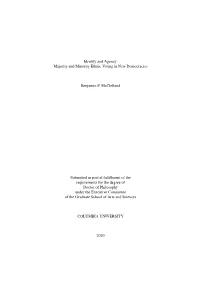 Majority and Minority Ethnic Voting in New Democracies