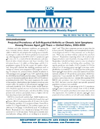 Morbidity and Mortality Weekly Report