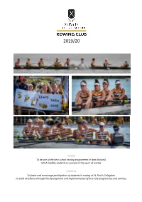Rowing Handbook 2019 / 2020