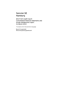 Senvion SE Hamburg Short-Form Audit Report Consolidated Financial Statements and Group Management Report 31 March 2015