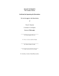 We Hereby Approve the Dissertation of Moise R. Baptiste Candidate For